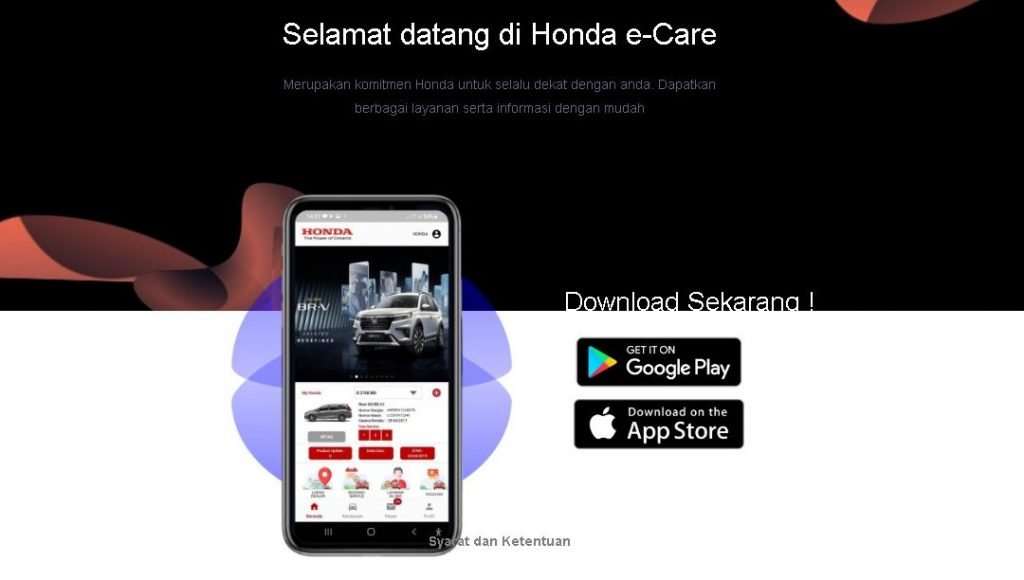 CARA INSTALL & REGISTRASI APLIKASI HONDA E-CARE - Honda Mandalasena